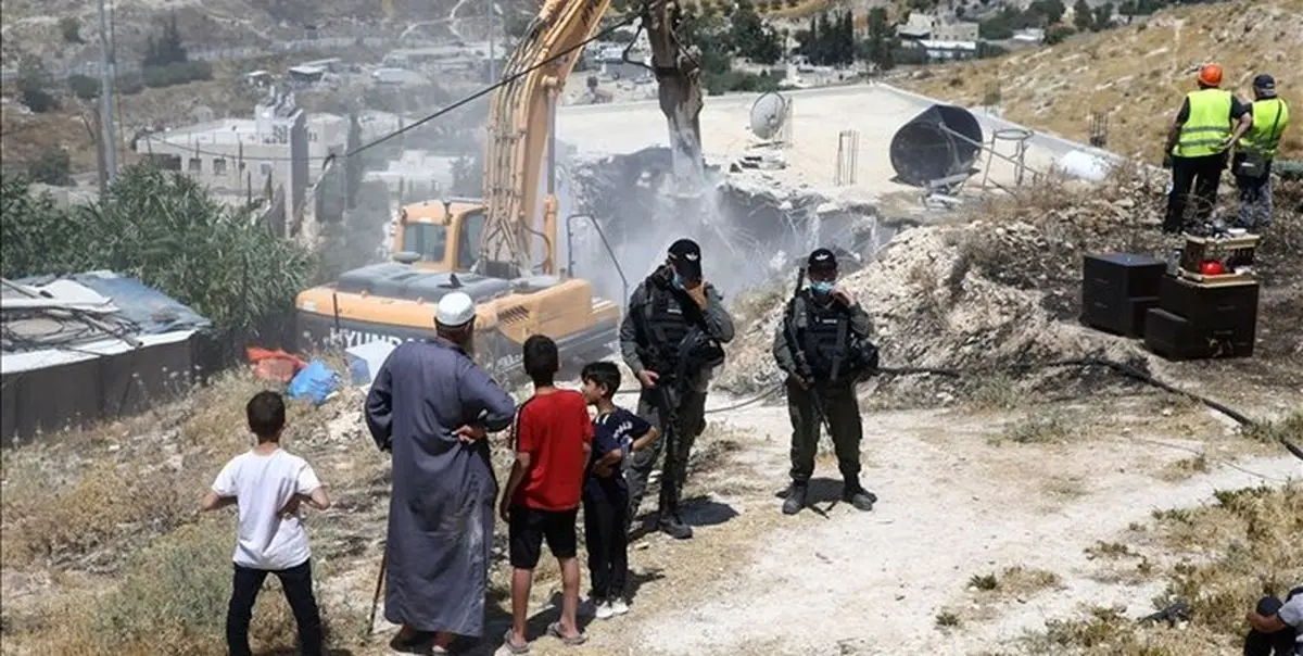 تخریب 11 خانه متعلق به فلسطینیان توسط ارتش رژیم صهیونیستی