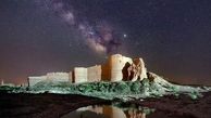 کهکشان راه شیری بر فراز شهر تاریخی بلقیس
