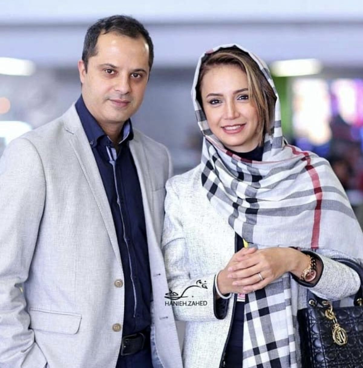 شبنم‌ قلی خانی در کنار همسرش + عکس