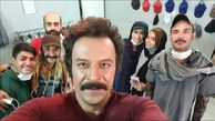 سلفی حسام‌منظور با همکاران سریال جدیدش + عکس