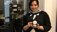 مهراوه شریفی نیا با آینه بغل یک موتور!/ عکس