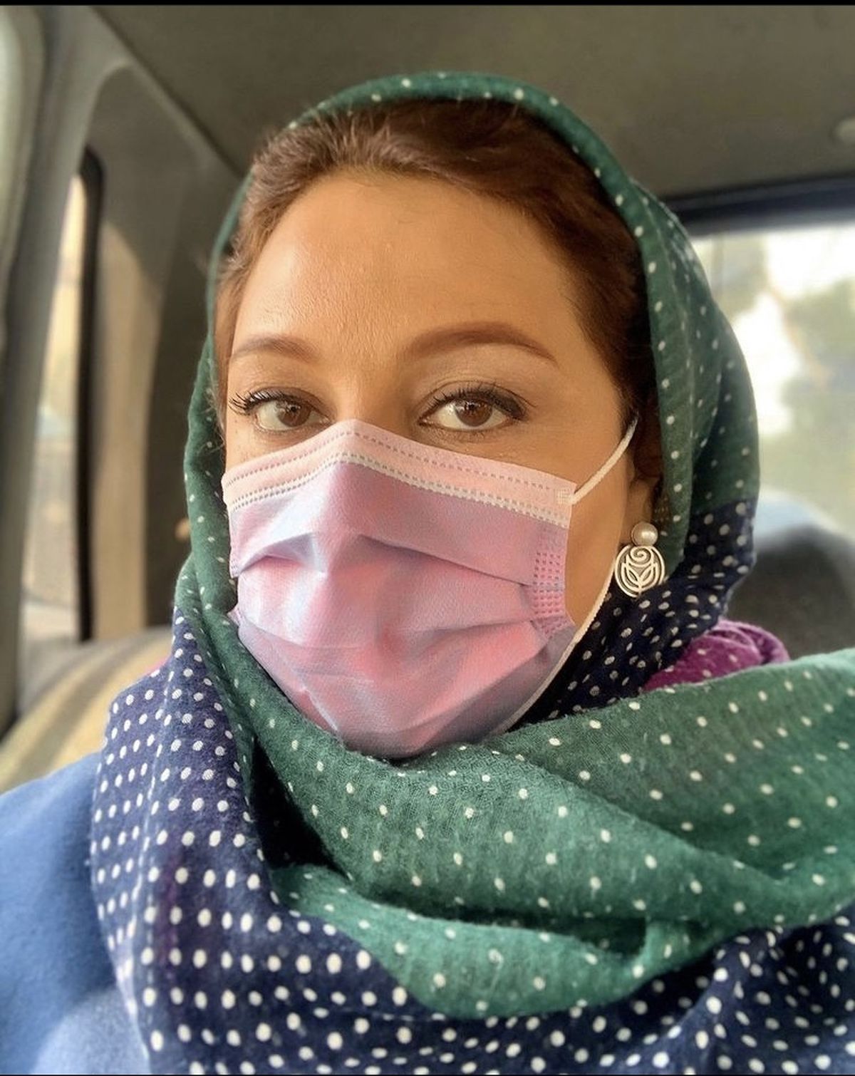 سلفی جدید شبنم مقدمی با ماسک + عکس