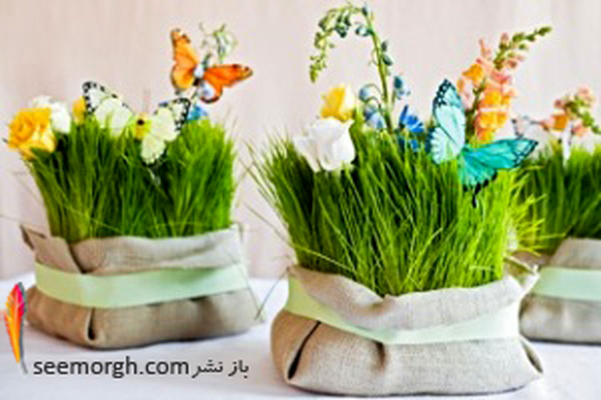 سبزه عید 97 را با گل های طبیعی تزیین کنید