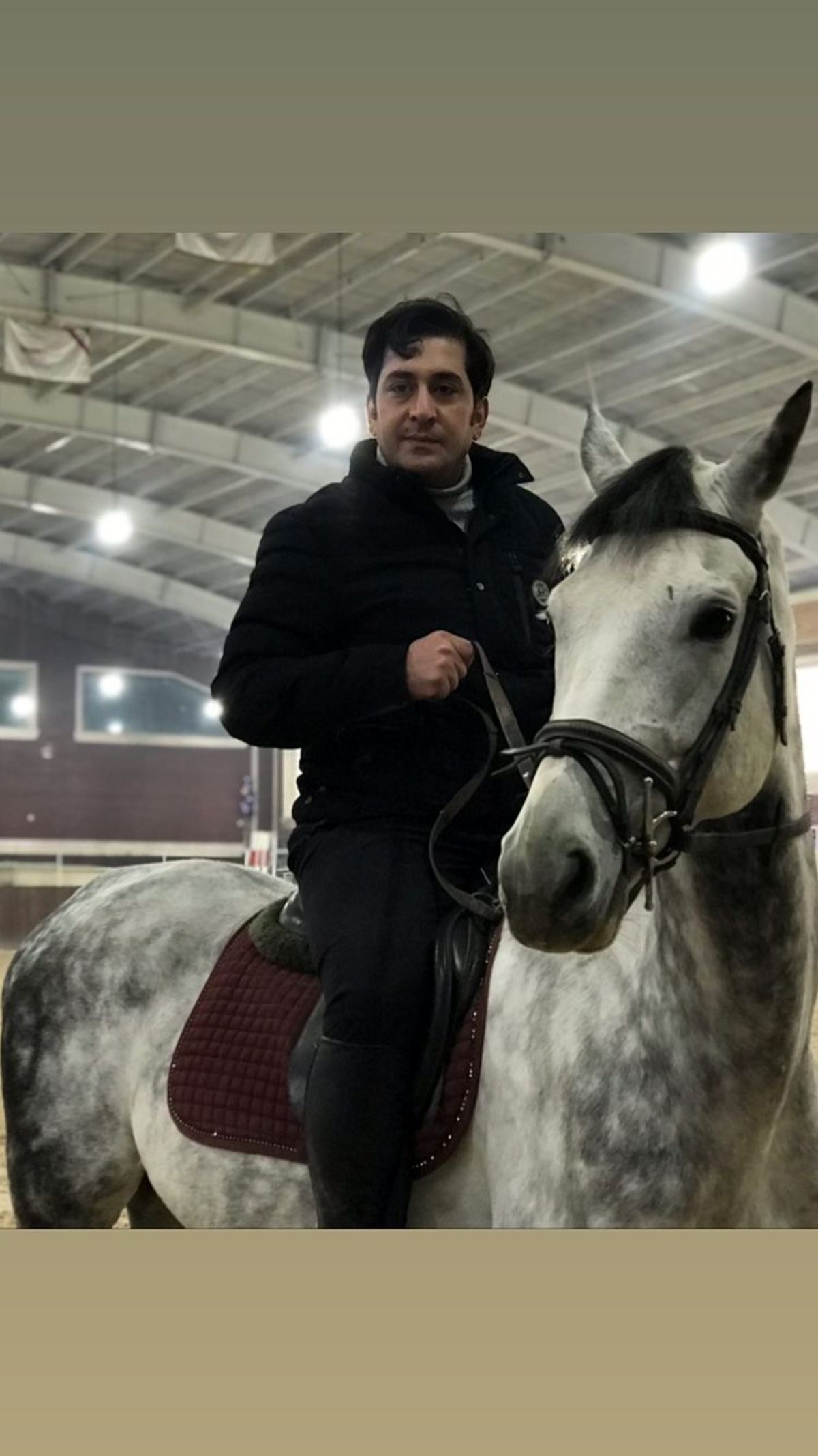 اسب سواری وحید شیخ زاده + عکس
