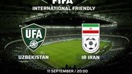 اعلام زمان دیدار دوستانه ازبکستان - ایران در تاشکند