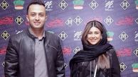 آزاده صمدی در کنار مصطفی زمانی
