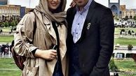 الهام طهموری و همسرش + عکس