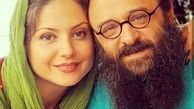 بازیگر دردسرهای عظیم با همسرش+عکس