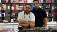 آقای بازیگر در مغازه عطر فروشی دوستش + عکس