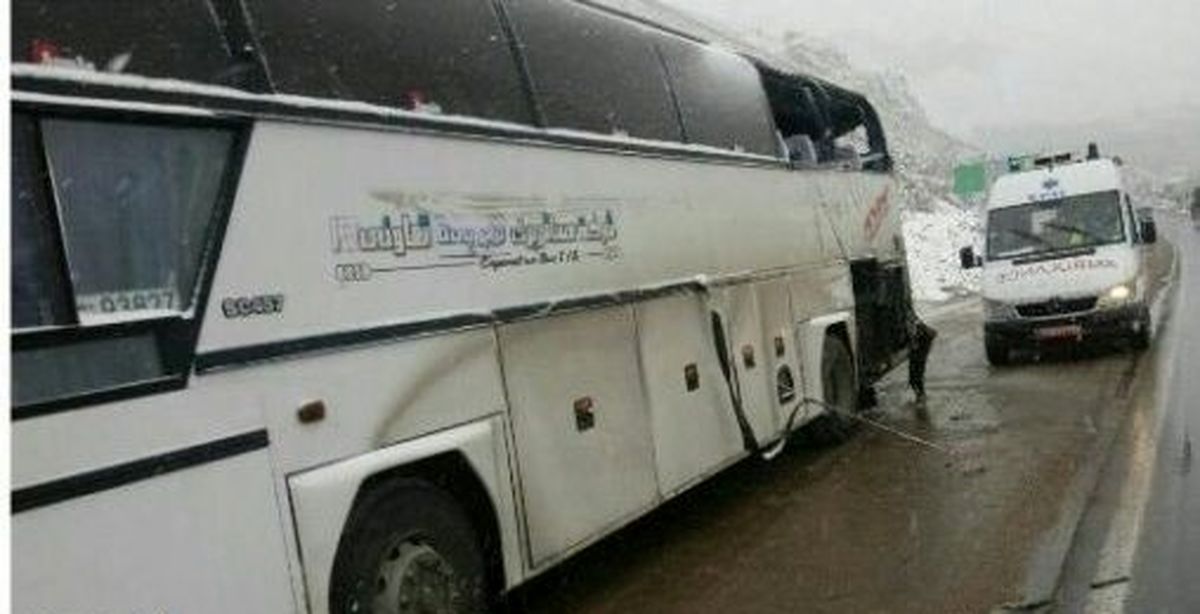 برخورد کامیون و اتوبوس در جاده هراز هفت مصدوم برجای گذاشت