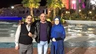 رامبد شکرآبی و همسرش در کنار شهرام شکیبا + عکس