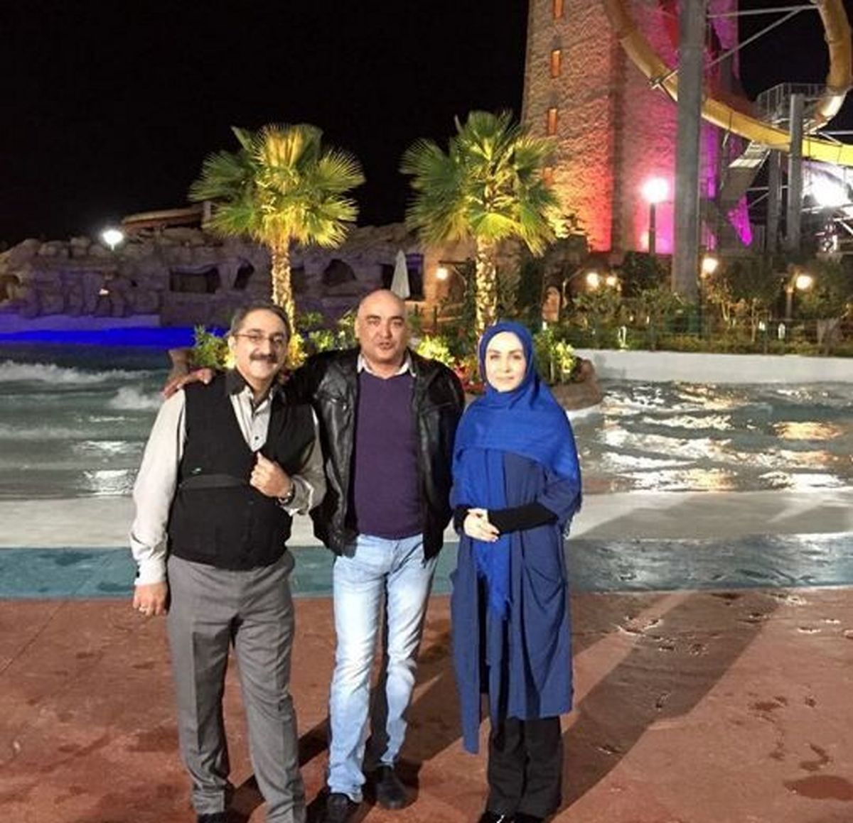 زوج مشهور بازیگر در کنار شهرام شکیبا + عکس