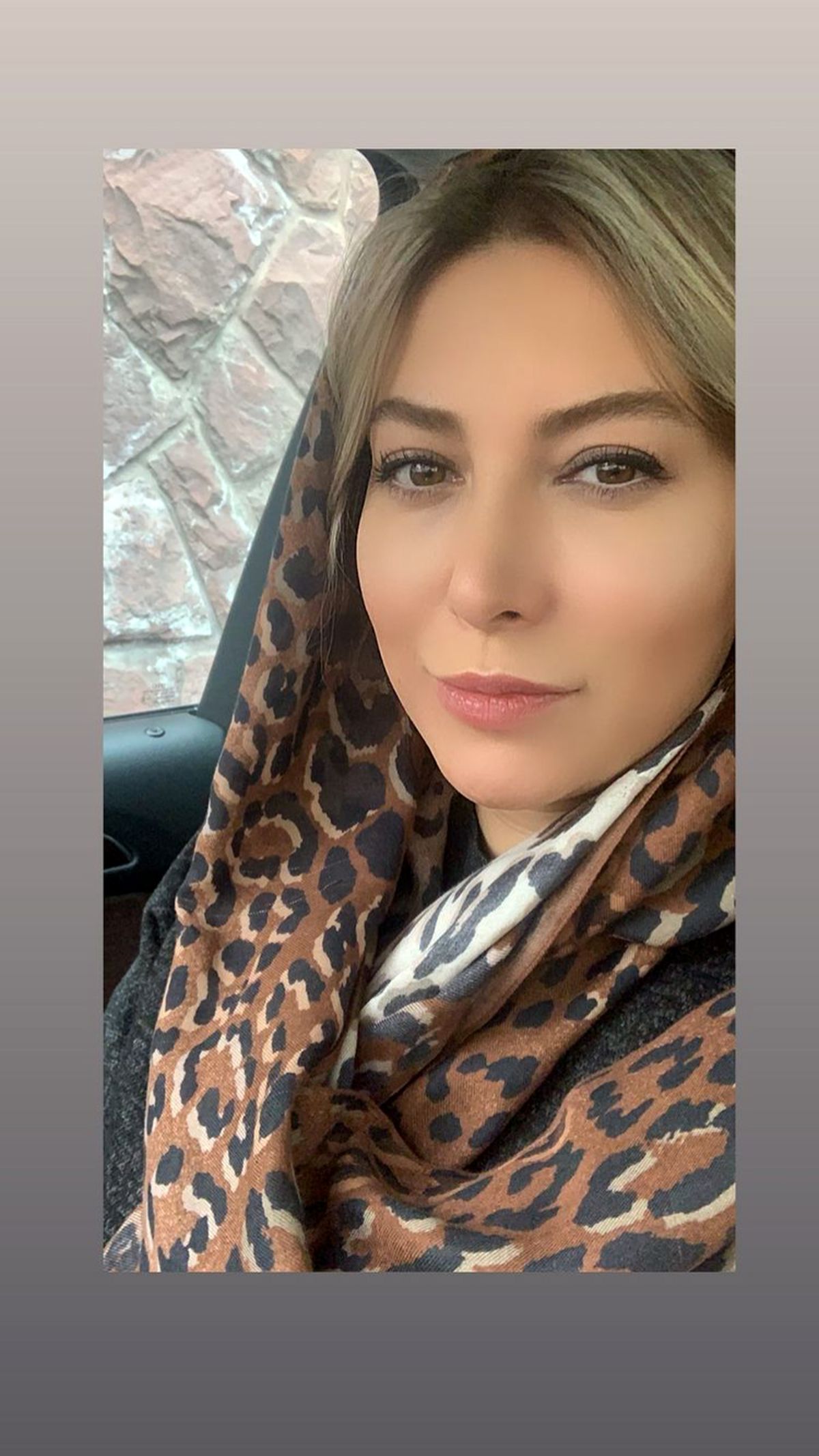 شال پلنگی فریبا نادری + عکس