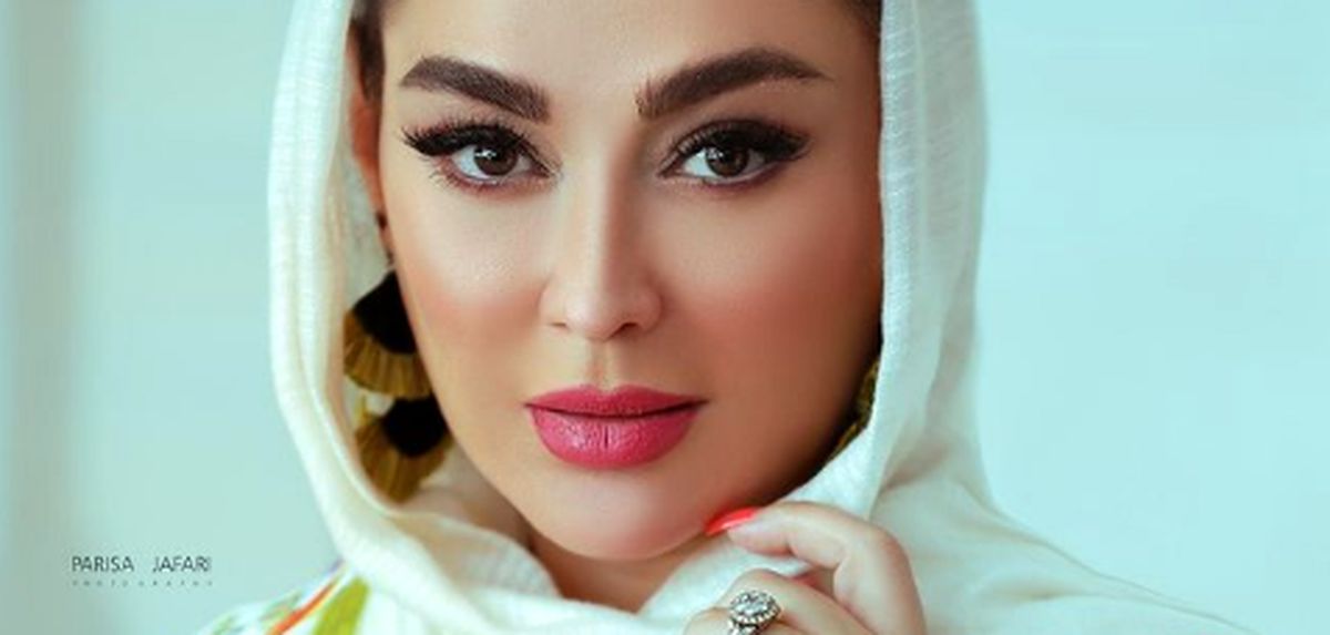 استایل لاکچری الهام حمیدی با ارایش غلیظ + عکس