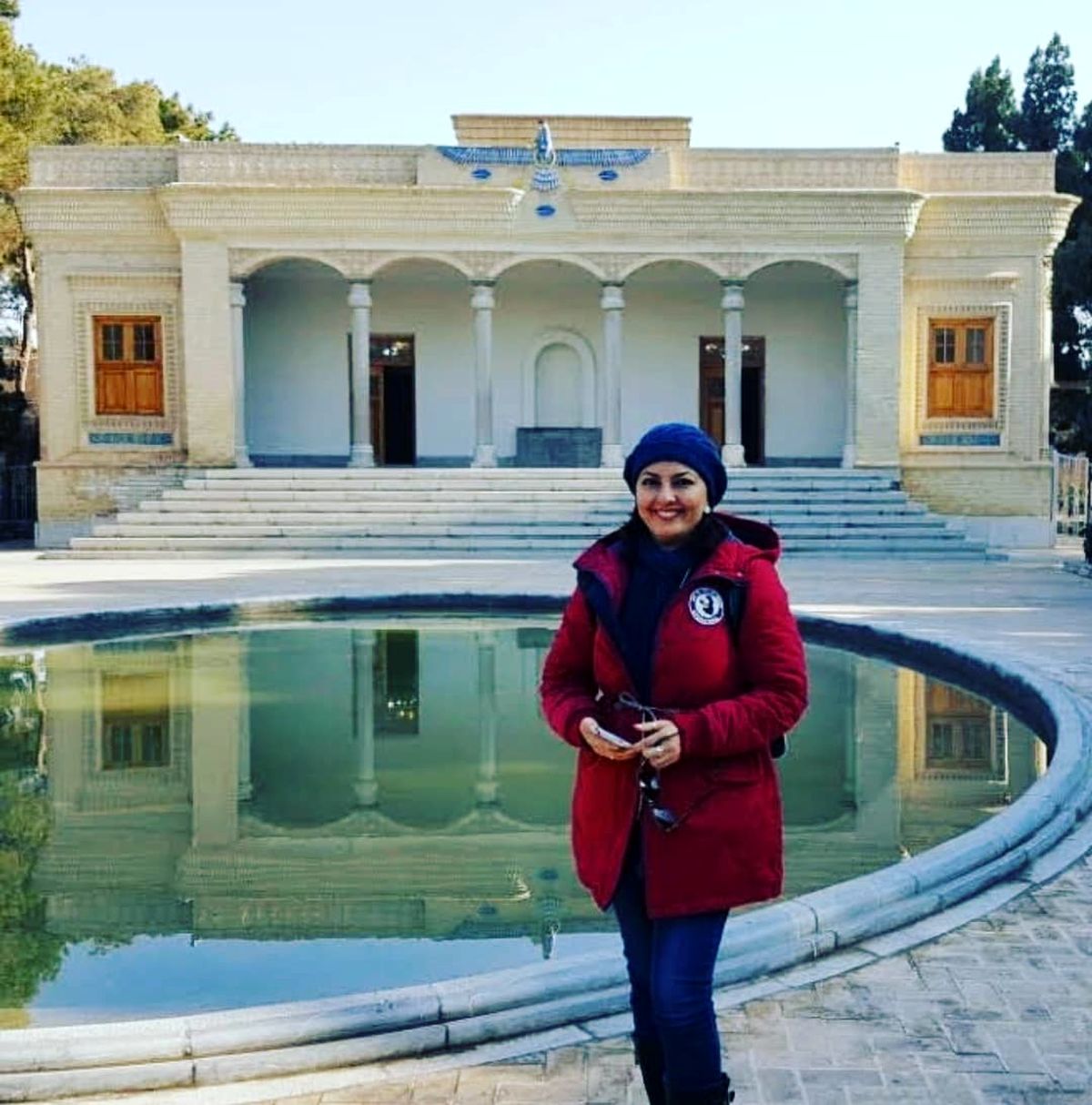 خانم بازیگر در آتشکده+عکس
