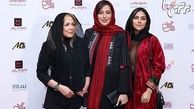 تیپ سه خانم بازیگر در اکران رقص روی شیشه /عکس