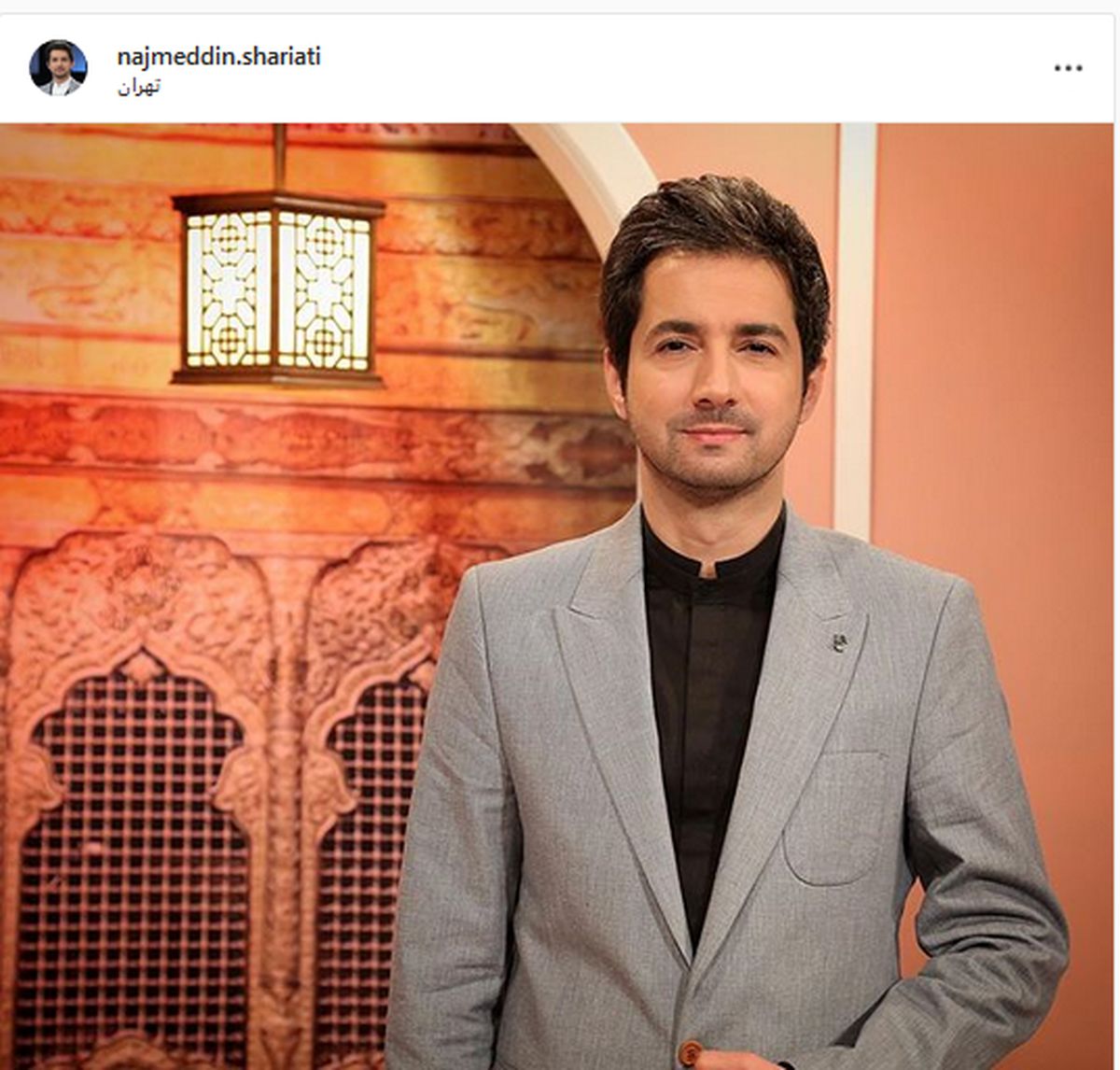 سیاهپوشی مجری محبوب شبکه سه