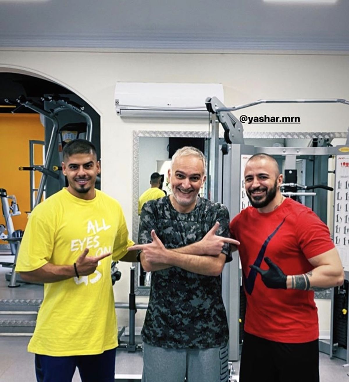 دوستان ورزشکار بیژن بنفشه خواه + عکس