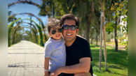وحید شیخ زاده و پسرش + عکس