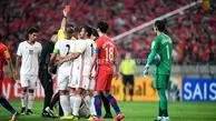 عزت اللهی به موقع کارت قرمز گرفت