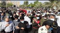  پیکر مطهر ضرغام پرست شهید مدافع مردم در بندرماهشهر تشییع شد+عکس 
