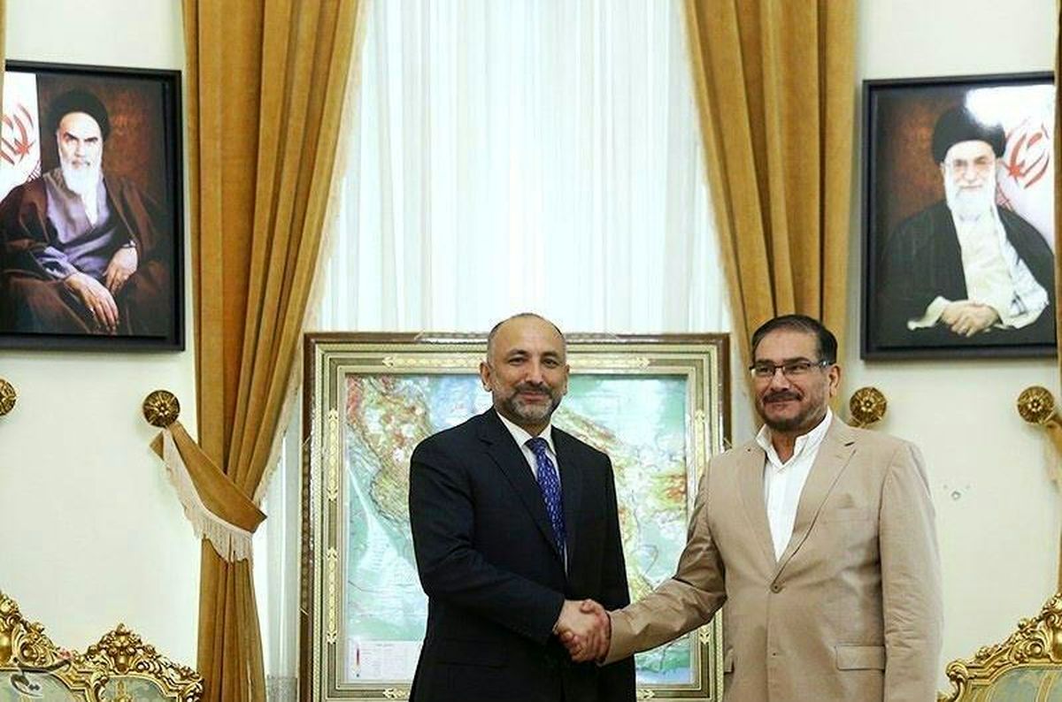 دیدار شمخانی با مشاور امنیت ملی رئیس جمهور افغانستان 