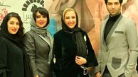 عکس خانم بازیگر و همسرش با «مرجانه گلچین»