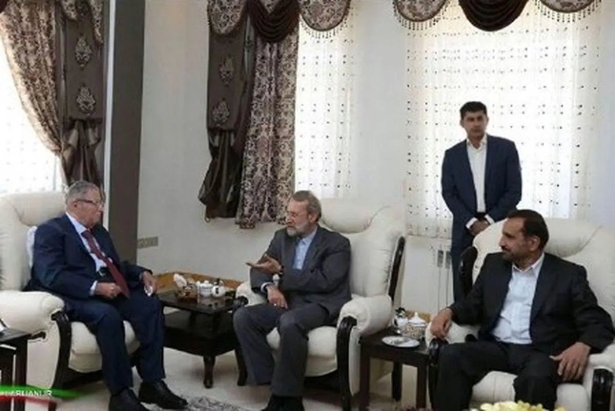 دیدار لاریجانی با جلال طالبانی 