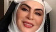 افسانه بایگان با گریم قاجاری + عکس