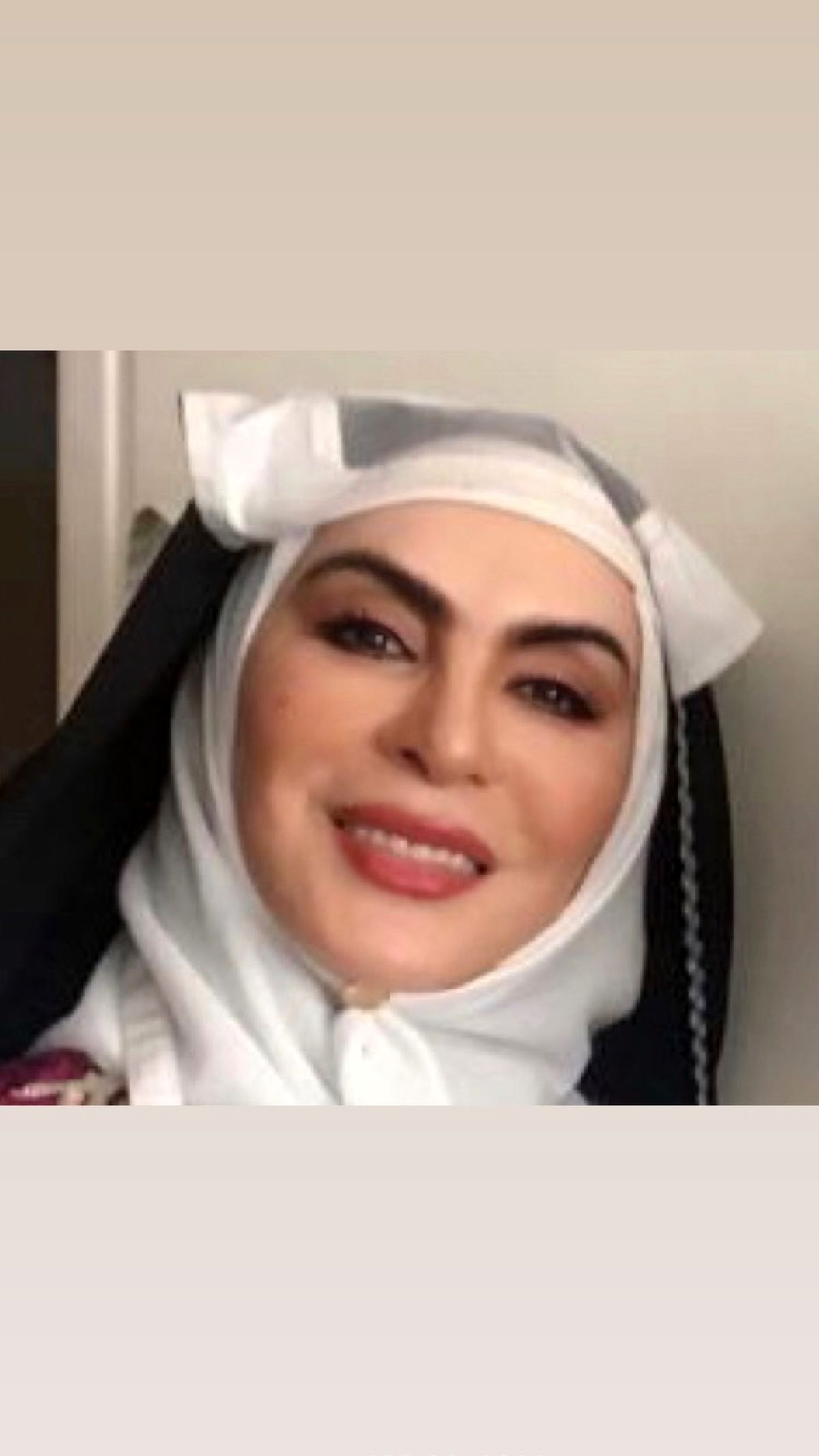 افسانه بایگان با گریم قاجاری + عکس