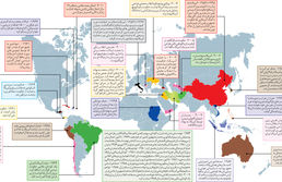 اینفوگراف/ در آستانه روز ملی «مبارزه با استکبار جهانی»/ 33 اقدام مداخله جویانه آمریکا برای «نفوذ»