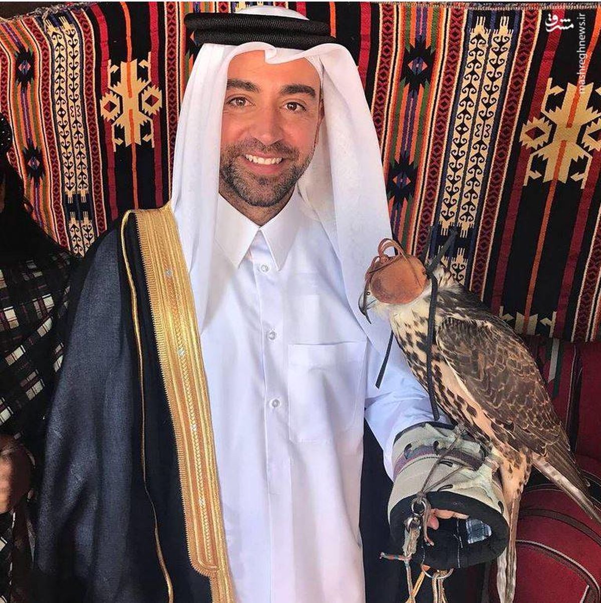 ژاوی در  جامه ی عرب /عکس