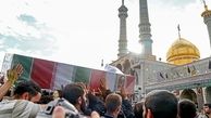 پیکر مطهر «حجت‌الاسلام دهقانی» از شهدای مدافع حرم تشییع شد