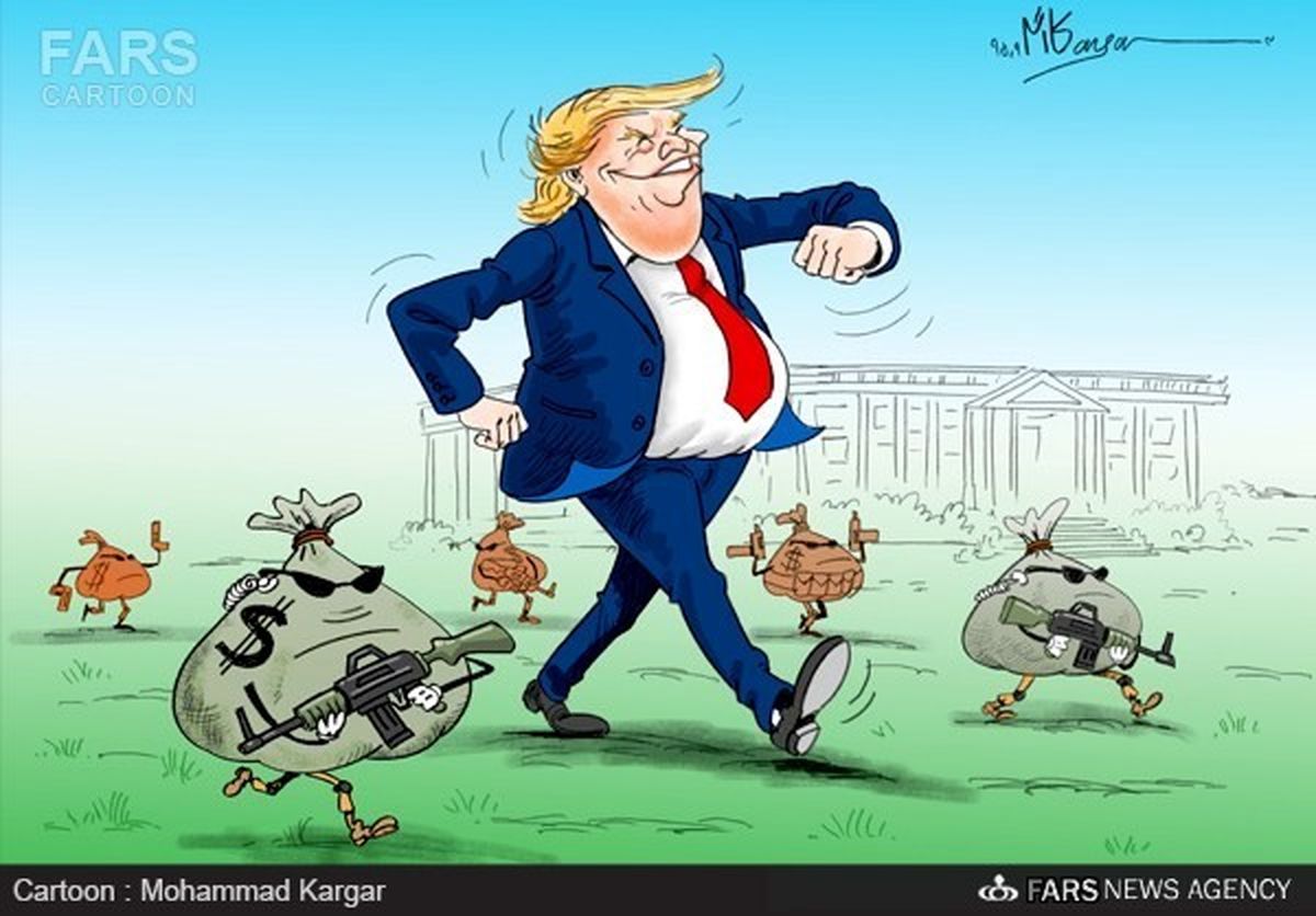 پرخرج‌ترین رئیس جمهور آمریکا /کاریکاتور