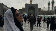 بی‌قراری خاله شادونه برای حرم امام رضا(ع)