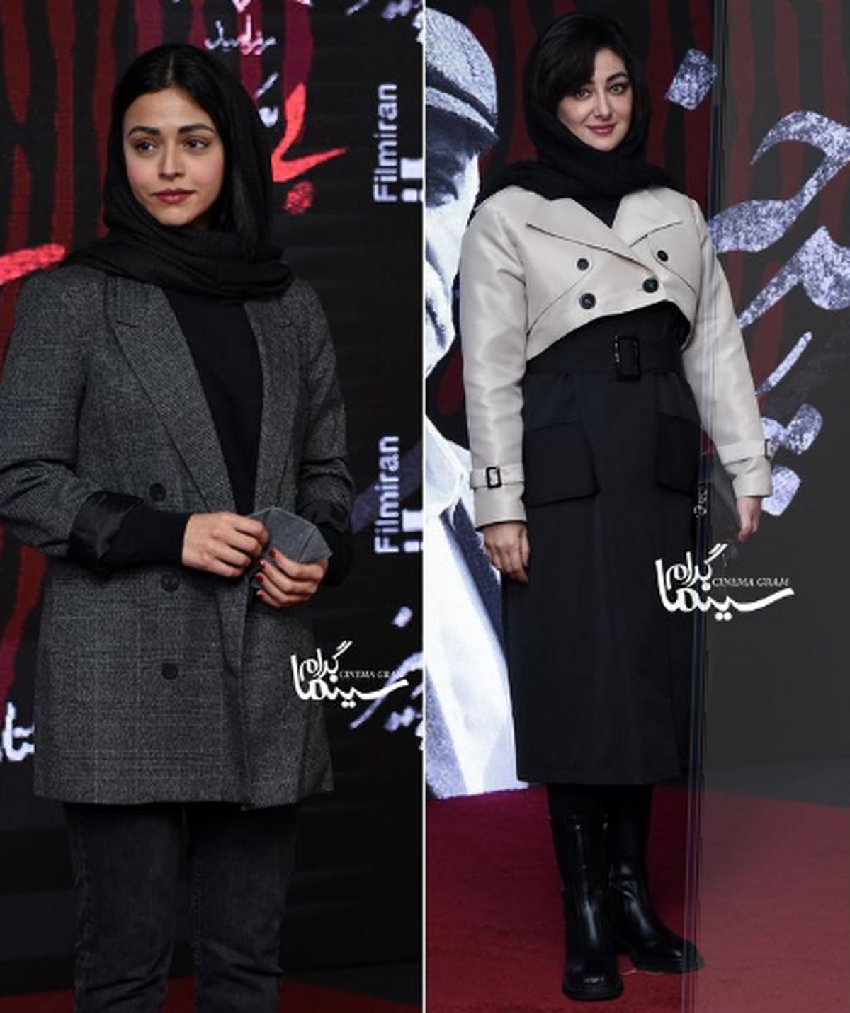 سوگل خلیق و ویدا جوان در مهمانی اکران «بی همه چیز» 