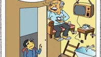 کاریکاتور سکونت 77 درصد تهرانی ها در خانه های زیر 100 متر