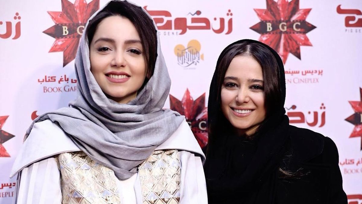 نازنین بیاتی با زره جنگی اش در کنار الناز حبیبی !
