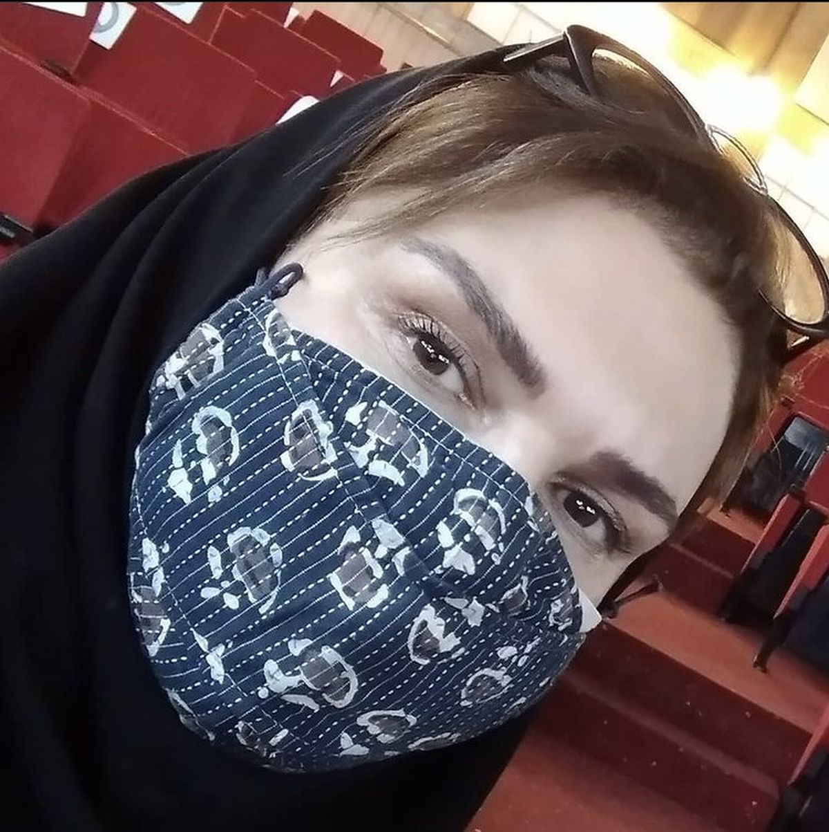 ماسک خاص خانم بازیگر + عکس