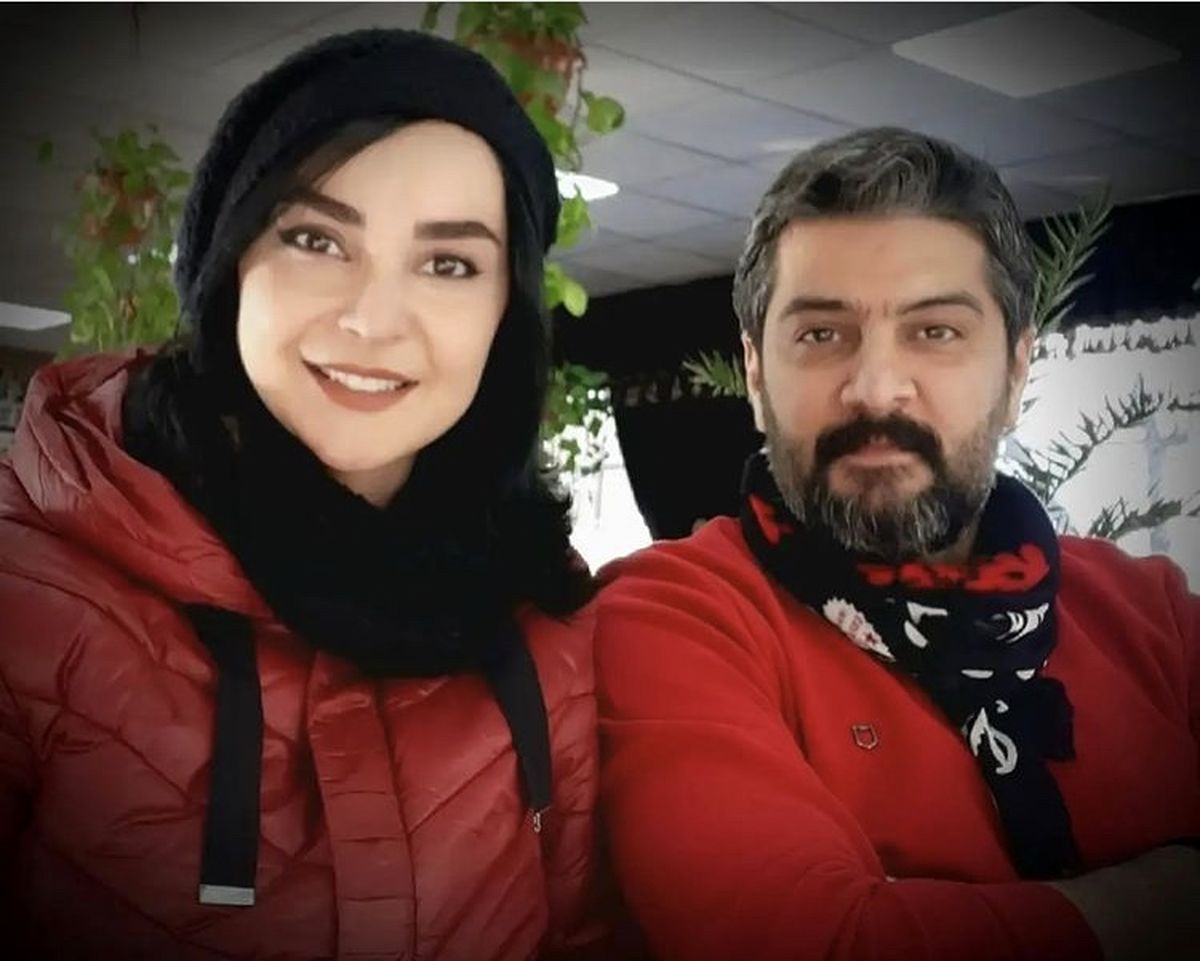 مهدیه نساج و همسرش + عکس
