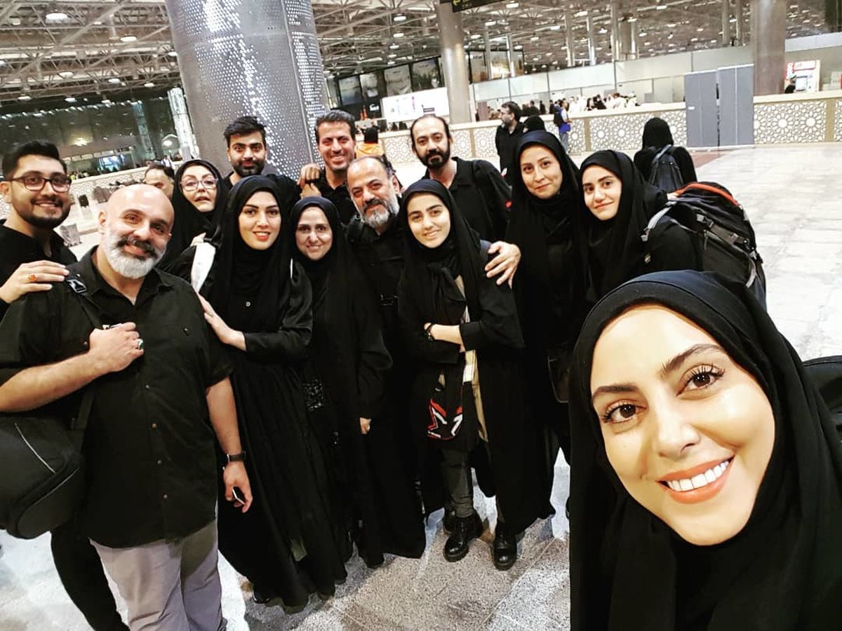 جمع بازیگران در نجف برای اربعین+عکس