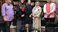 جمعی از بازیگران در یک‌مسابقه تلویزیونی + عکس