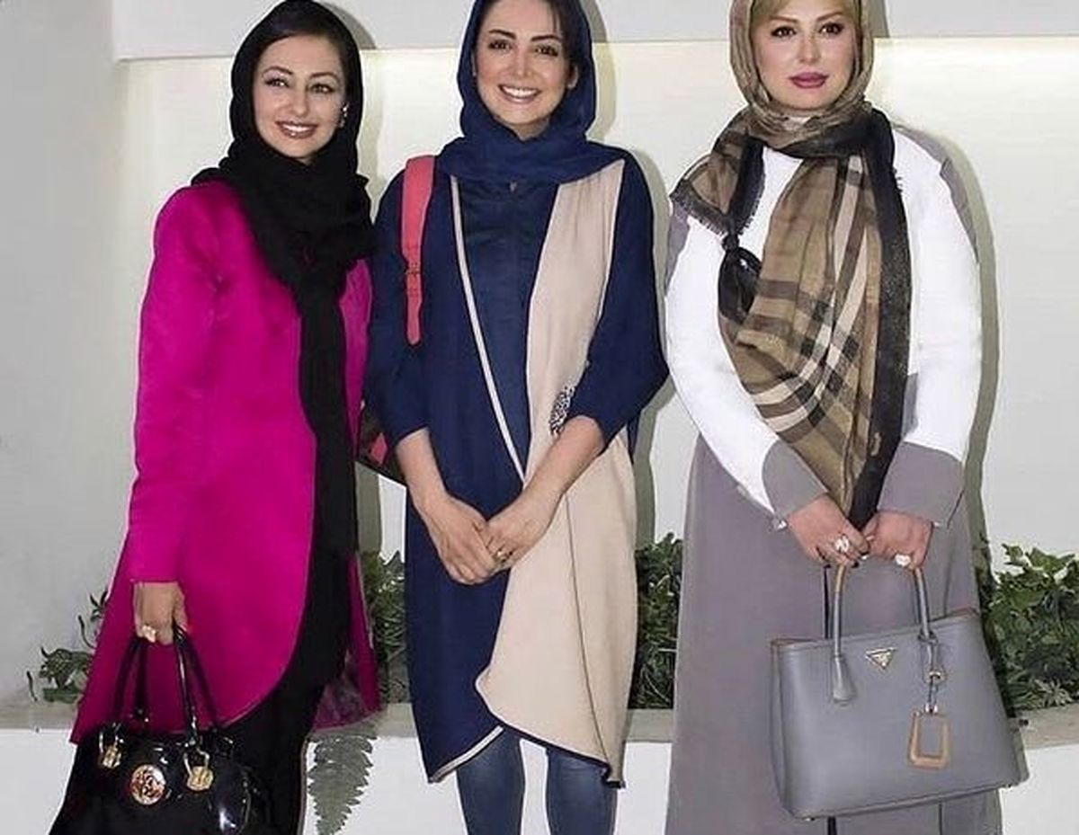 عکس سه خانم بازیگر زیبا و جوان با تیپ های رنگ و وارنگشان