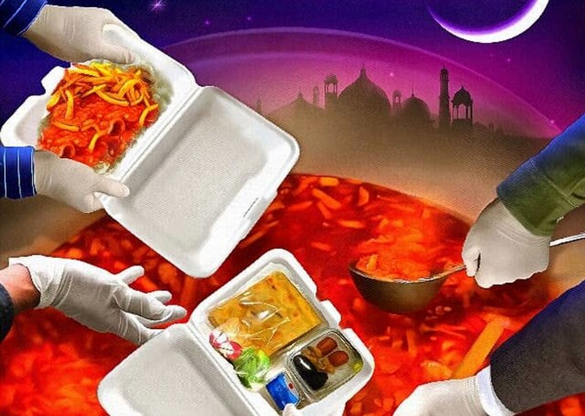 طبخ و توزیع غذای گرم بین نیازمندان در نی‌ریز