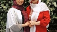 الهام حمیدی در آغوش دوستش + عکس