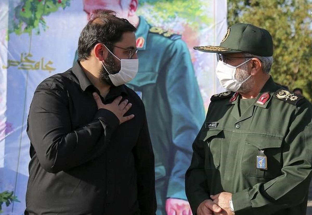 فرزند سردار حجازی در مراسم چهلم شهادت پدر+ عکس