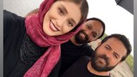 سلفی فرشته حسینی با قورباغه ایها + عکس