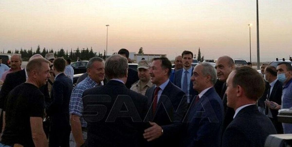 یک هیئتی عالی رتبه روس وارد دمشق شد