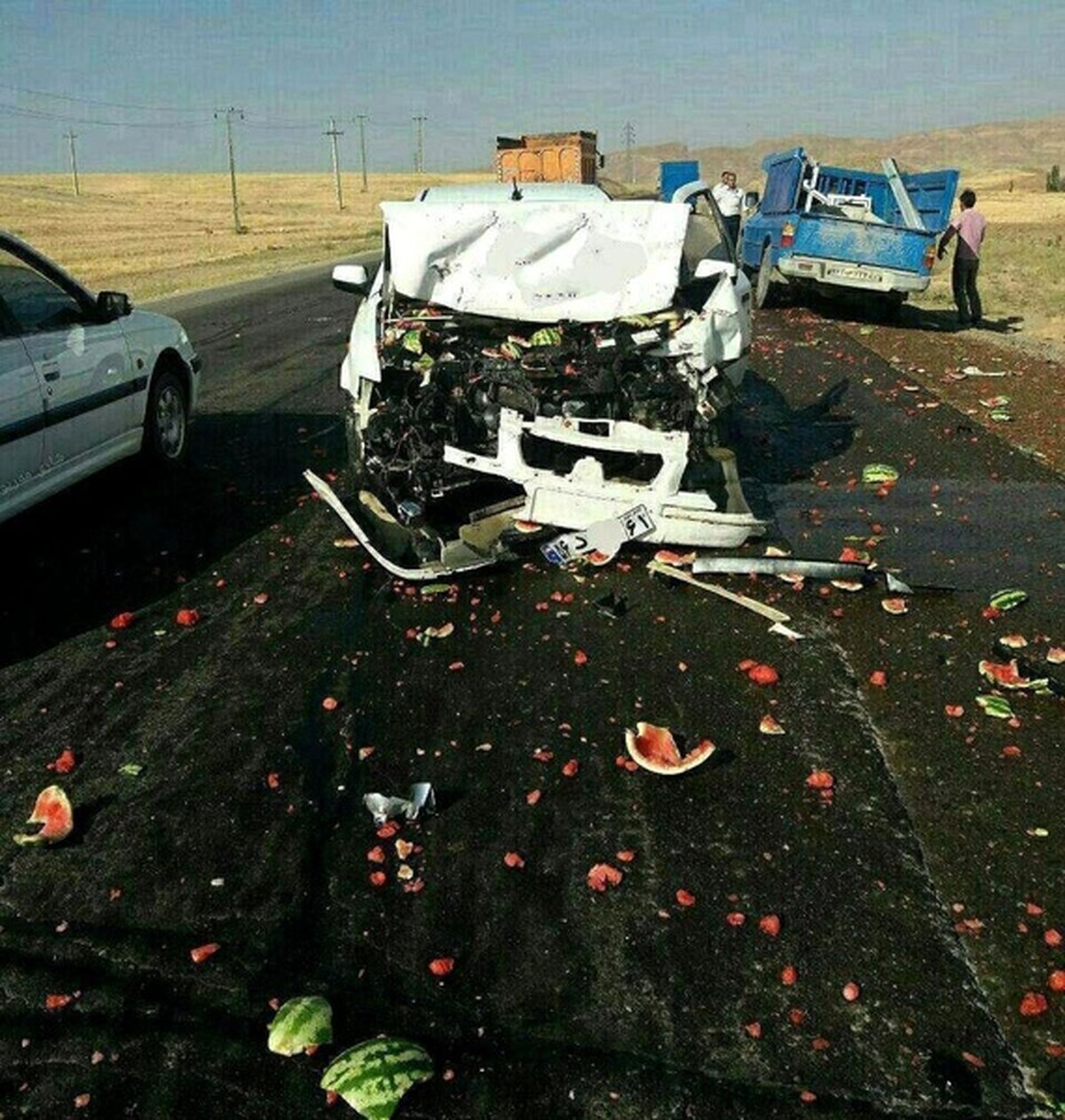 تصادف با طعم  هندوانه‌/عکس
