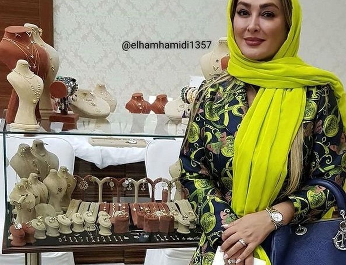 انتخاب طلا الهام حمیدی در جواهر فروشی+عکس